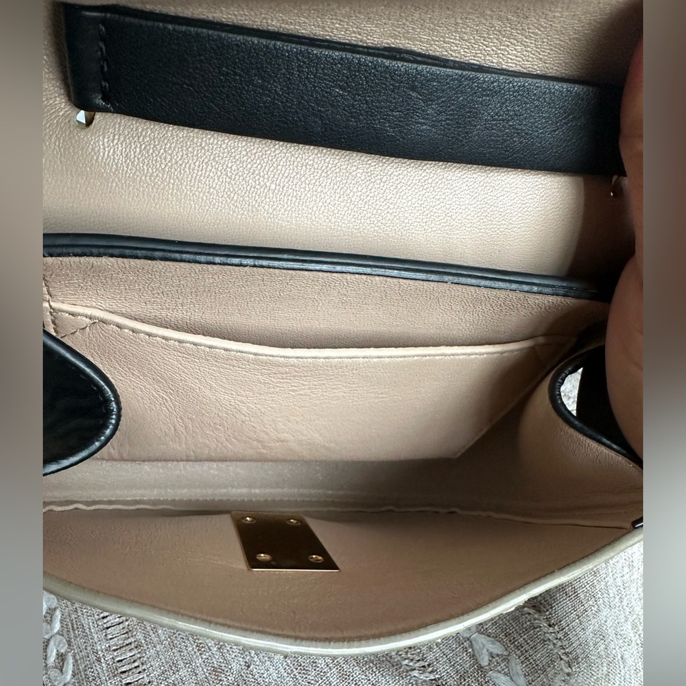 Chloe Mini Drew Crossbody - Black Python Embossed - image 8